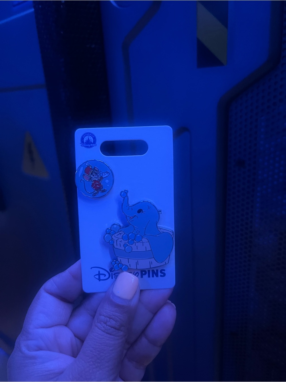 Disney Dumbo & Timon Enamel Pin Set - Blue and Red Accents
